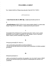 Podjemna pogodba (pogodba o delu) - S tem e-obrazcem lahko izdelate Podjemno pogodbo (pogodbo o delu).Pri Podjemni pogodbi (pogodbi o delu) gre po Obligacijskem zakoniku (OZ) za razmerje med delavcem, ki ga OZ imenuje podjemnik, ter naročnikom del (delodajalcem). S pogodbo o delu se podjemnik zavezuje opraviti določeno delo, naročnik pa se zavezuje, da mu bo za to plačal.
Pisni izvod pogodbe o delu mora podjemnik ves čas izvajanja del imeti na kraju opravljanja dela. 