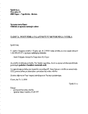 Poizvedba o lastništvu motornih vozil - S tem obrazcem upnik opravi poizvedbo o motornih vozilih v lasti dolžnika. 
