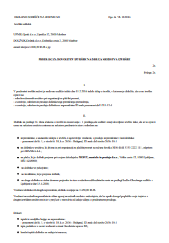 Predlog dolžnika za omejitev izvršbe - Sodišče dovoli izvršbo za poplačilo denarne terjatve s tistim sredstvom in na tistih predmetih, ki so navedeni v predlogu za izvršbo.
Na dolžnikov predlog sodišče omeji dovoljeno izvršbo tako, da se ta opravi samo na nekatera sredstva oziroma na nekatere predmete ali drugo sredstvo namesto tistega, ki ga je predlagal upnik, če zadoščajo za poplačilo terjatve.
Takšen predlog izdelate preko tega e-obrazca. V kolikor gre za rubež nepremičnine, uporabite Predlog dolžnika, naj sodišče dovoli izvršbo na druga sredstva ali na drugo nepremičnino.
Če izvršba s posameznim izvršilnim sredstvom ali posameznim predmetom ni uspešna, sodišče omejeno izvršbo nadaljuje z naslednjimi izvršilnimi sredstvi oziroma na naslednje predmete.