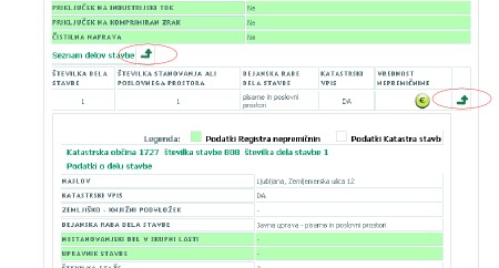 Za več podatkov, kliknete puščico na desni strani